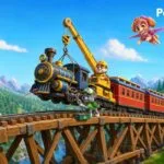 Un emocionante cuento donde la Patrulla Canina une sus habilidades para rescatar un tren atrapado sobre un puente de madera.