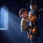 Pedro el Temerario atrapado por el espantapájaros pegajoso en el campanario de Villaverde.