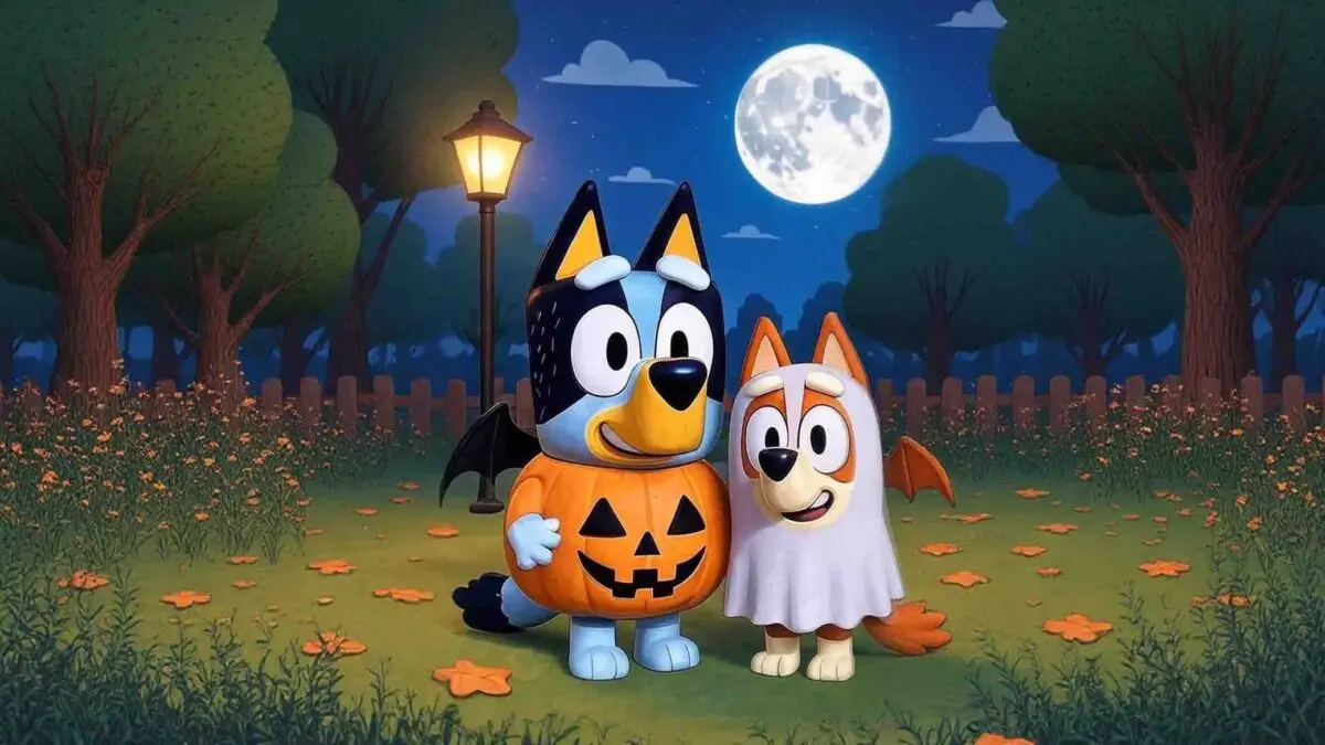 Bluey y Bingo fantasma del parque