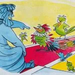 fabula infantil La corneja y las aves