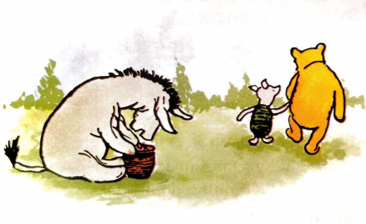 CumpleaÃ±os de Igor - Pooh y Piglet le hacen regalos