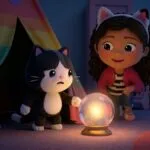 la valentía de Pandy puesta a prueba para dormir solo y gabby le ayuda